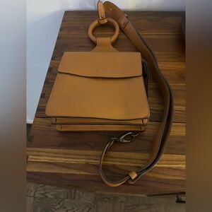 Sundance Carousel Sling Crossbody Bag, Tan Leather